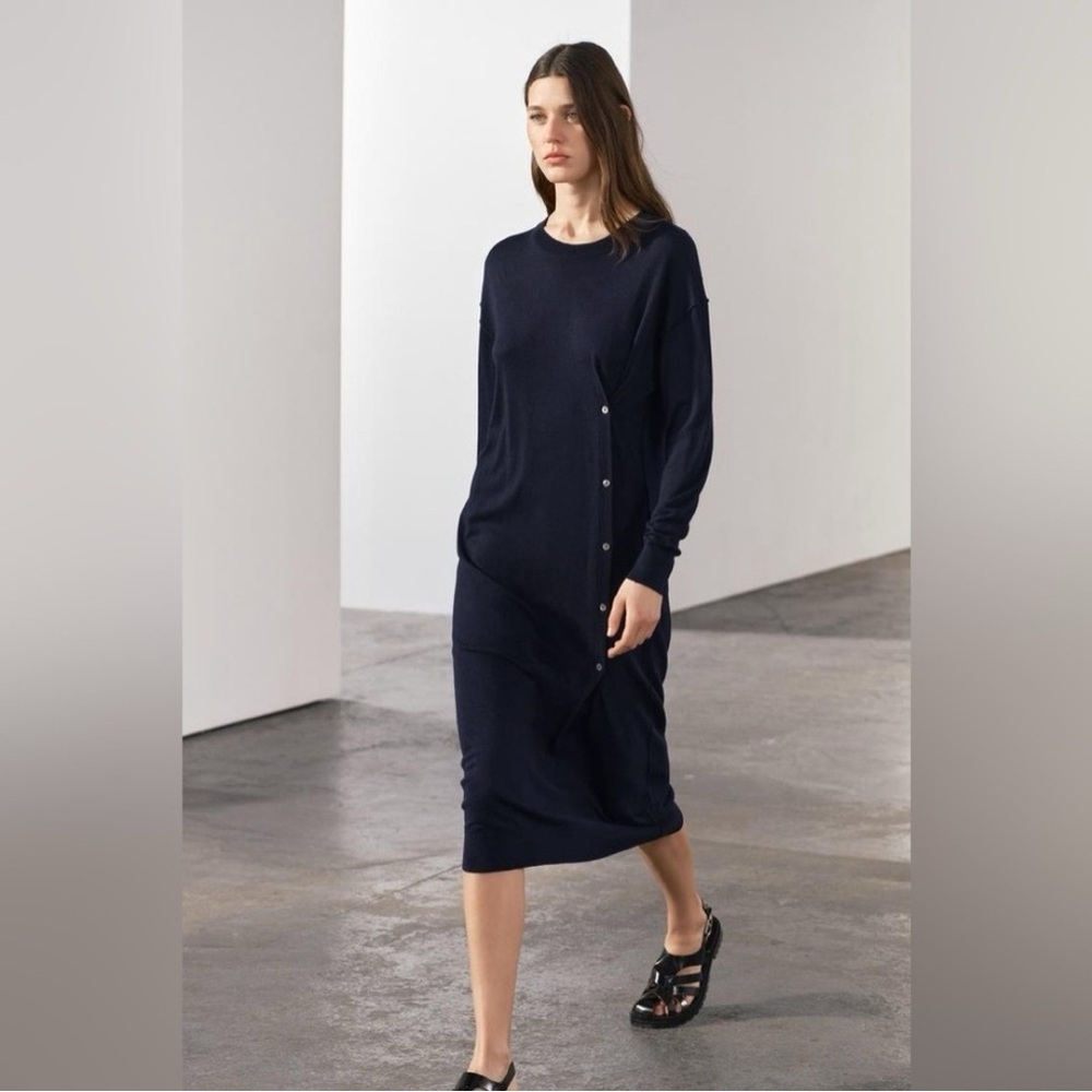 ZARA KNIT MIDI DRESS